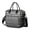Black-46, variant on Bohemian Large Lunch Box for Women, Leakproof Lunch Tote with Nordic Style Patterns, Insulated Dual Compartment Cooler for Work, Picnic, Travel Snacks