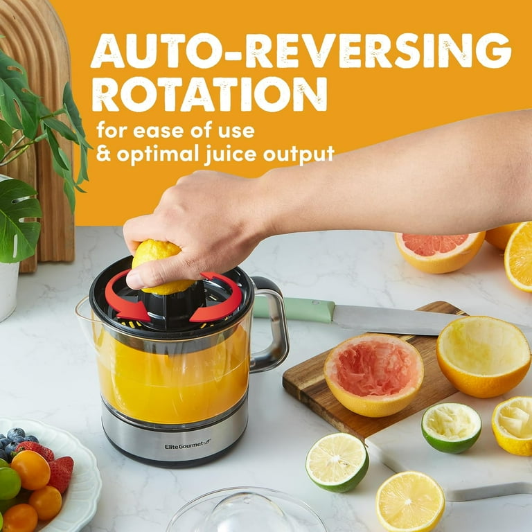 Elite Gourmet 24 oz Citrus Press Juicer, Black - Walmart.com