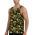 thumbnail image 2 of Gaeub Bees and Sunflowers Men's Athletic Tank Top, Workout Sleeveless Shirts, Running Tank Tops for Gym, Running, Training - XX-Large, 2 of 9