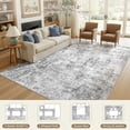 thumbnail image 3 of UERMEI 9'x12' Large Area Rugs for Living Room, Washable Non-slip Soft Indoor Modern Abstract Rug for Bedroom Dining Room Office Home Decor Carpet, Gray, 3 of 11