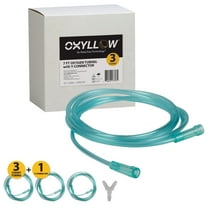 Premium 7 ft Tubing| 3 Count| Kink-Resistant| Green Tint| Universal Connector| Medical Grade