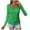 Green, variant on Besolor Women's Long Sleeve Shirts Trendy V Neck Ruched Tunic Tops Casual Solid Color Ladies Going out Blouse Tee