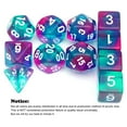 thumbnail image 6 of Haxtec 11Pieces DND Dice Set Translucent Teal Purple Swirl DND 5e Polyhedral Dice for D&D Dungeons and Dragons RPG Gift TTRPG Accessories, 6 of 7