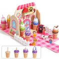 thumbnail image 3 of Juego de heladería de juguete de madera, 39 piezas con bolso para niños pequeños, 3 of 6