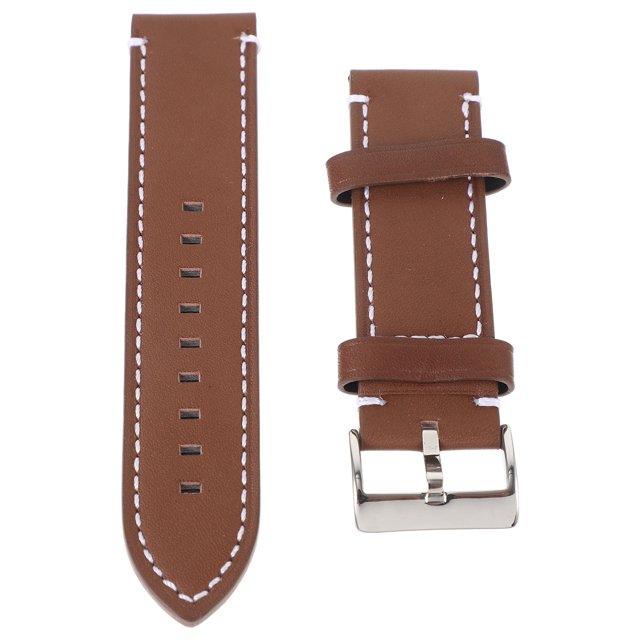 MasteelfCA Bracelet de Montre en Cuir pour Hommes 24mm Remplacement (Marron)