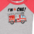 thumbnail image 4 of Inktastic I'm 1 Fire Truck 1st Birthday Boys or Girls Baby Bodysuit, 4 of 5