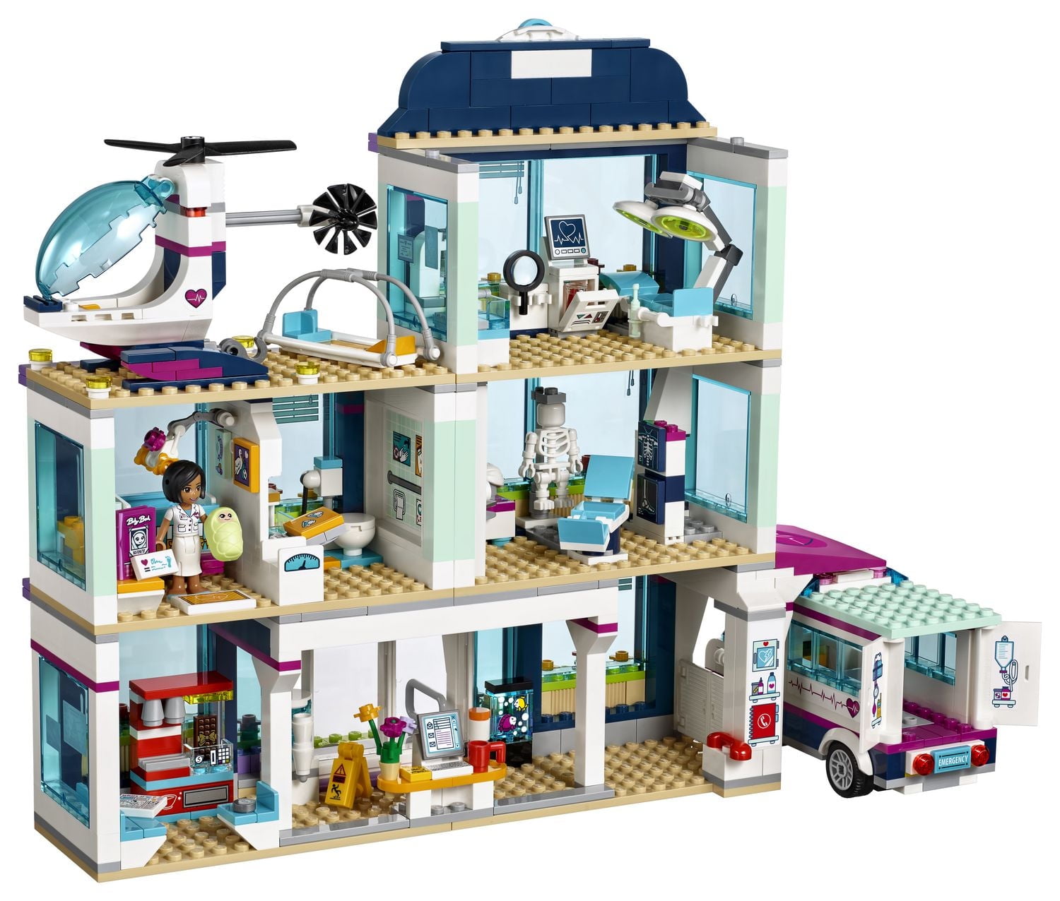 Ens. de construction Heartlake Hospital LEGO Friends