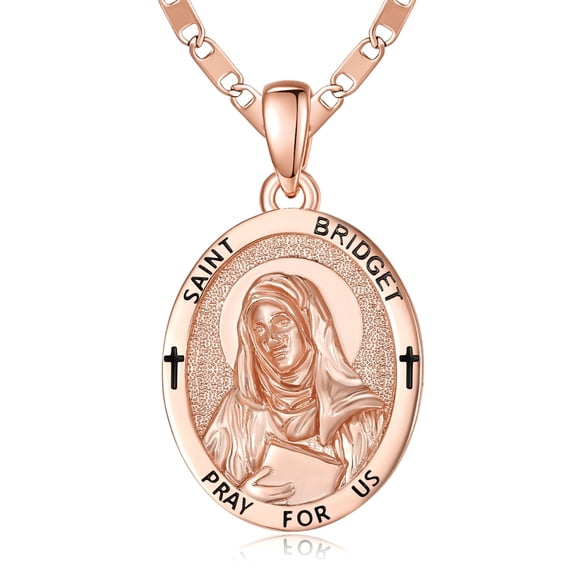 TANGPOET St Bridget Medal Pendant Necklace Protection Necklace