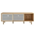 thumbnail image 4 of Modway Kurtis MDF Particleboard TV and Record Stand for TVs up to 65" in Oak, 4 of 10