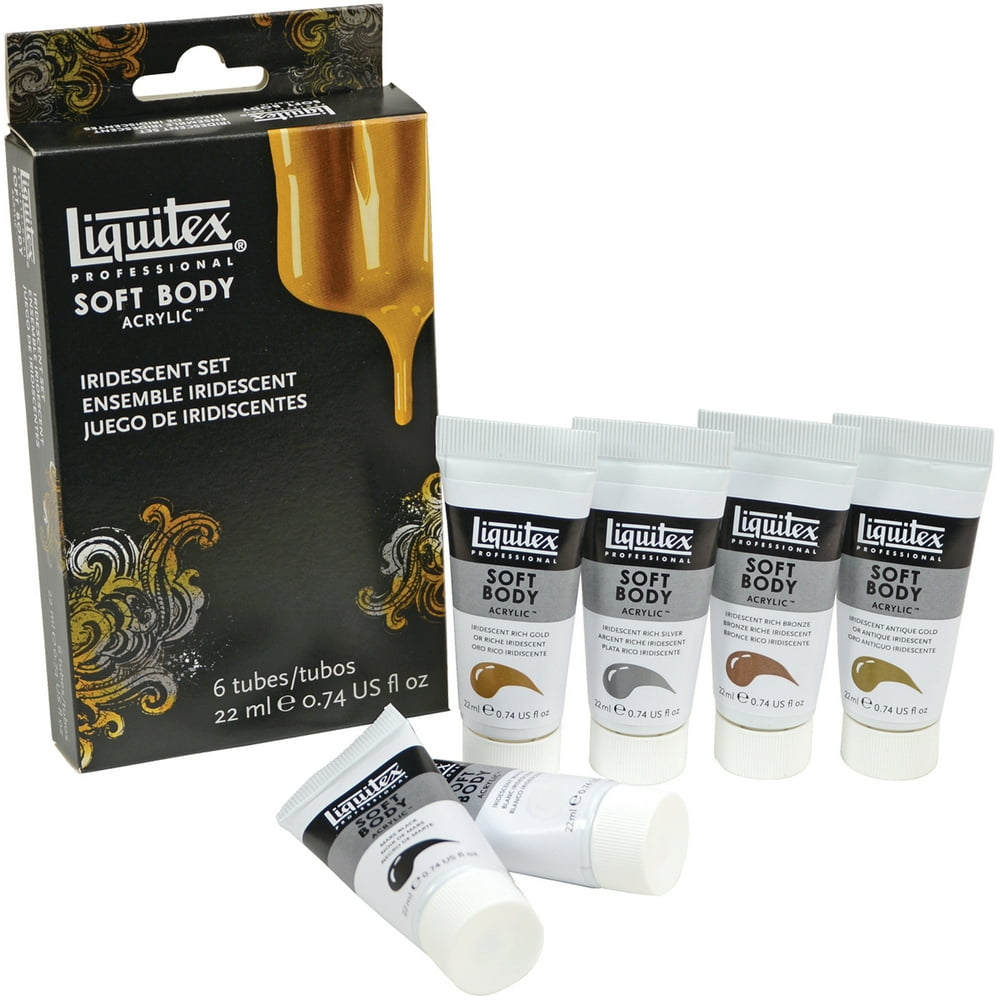 Liquitex Professional Soft Body Acrylic Paint 22ml 6/PkgIridescent
