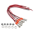 thumbnail image 1 of Unique Bargains 12V/24V 6mm Metal Green Indicator Lights Flush Panel LED Signal with Cable, 5 Pack, 1 of 5
