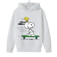 thumbnail image 2 of Sudadera con capucha para niños y niñas, de Snoopy, de dibujos animados blancos, de anime, 2024, 2 of 5