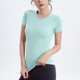 thumbnail image 3 of mfyjkho Tops Para Mujer, Traje De Yoga Ajustado De Manga Corta Deportivo Elástico De Verano Para Mujer, Camiseta/Camiseta De Manga Corta Con Cuello Redondo Tops De Tallas Grandes L, 3 of 3