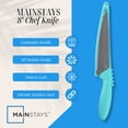 thumbnail image 3 of Mainstays 8" Stainless Steel Chef Knife Teal, 3 of 5