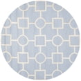 thumbnail image 2 of SAFAVIEH Cambridge Joyce Geometric Wool Area Rug, Light Blue/Ivory, 6' x 6' Round, 2 of 7