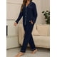 thumbnail image 4 of Conjunto de pijama ZMJ, camisa de manga larga y pantalones de lactancia azul marino M, 4 of 9