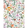 thumbnail image 1 of Papel de contacto Qoubao Watercolor Floral 45x300 cm para repisa, 1 of 7