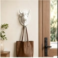 thumbnail image 4 of ZhangC Highland Cow Head Wall Hook, 3 Inch Decorative Plastic Coat Hook, Wall Mounted Organizer for Hats, Bags, Towels and Keys, Farmhouse Entryway Home Decor, 4 of 9