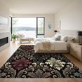 thumbnail image 3 of ODIKA 4'x6' Machine Washable Non-Slip Area Rug, Antique Burgundy High Traffic Rug, Gray, 1017799, 3 of 7