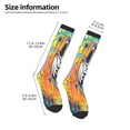 thumbnail image 2 of Rateoe Fishing Bass Pattern Women’s Knee High Crew Socks,Trouser Socks, – Comfortable, Breathable, Moisture-Wicking and Soft, 2 of 6