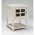 thumbnail image 2 of Ashley Furniture Mirimyn Chair Side End Table with Glass Insert in White, 2 of 2