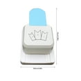 thumbnail image 4 of Paper Tag Puncher 3 in 1 Portable Corner Cutter for Paper Craft Round Square for Banner for Cutting Different Shaped Tag, 4 of 10