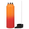 thumbnail image 1 of Termo de viaje de acero inoxidable 304 de 1 l con aislamiento prémium para bebidas frías y calientes, acabado escarchado, para exteriores, 1 of 8