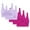 Hot Pink, variant on Women's Workout Sports Bra Ultra-Comfort Wireless Seamless Racerback Bra Breathable Light Lift Tank Style 5-Pack Black S-4XL