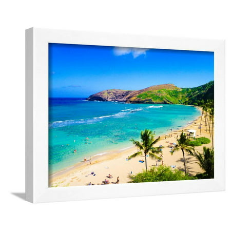 Hanauma Bay, the Best Place for Snorkeling in Oahu,Hawaii Framed Print Wall Art By (Best Places In Bay Area For Photography)