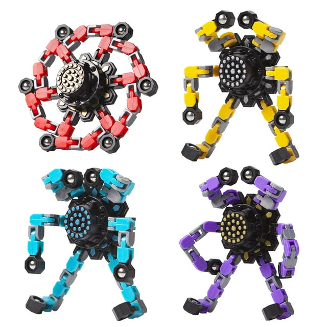 Fidget Spinners Gokeey Transformable, 4 unidades, para niños y adultos