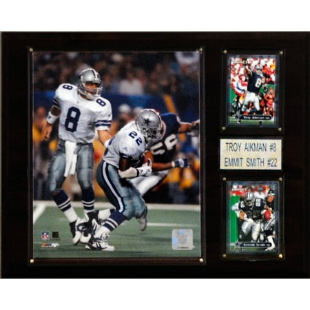 C&I Collectables NFL 12x15 Troy Aikman & Emmitt Smith Dallas Cowboys Player Plaque