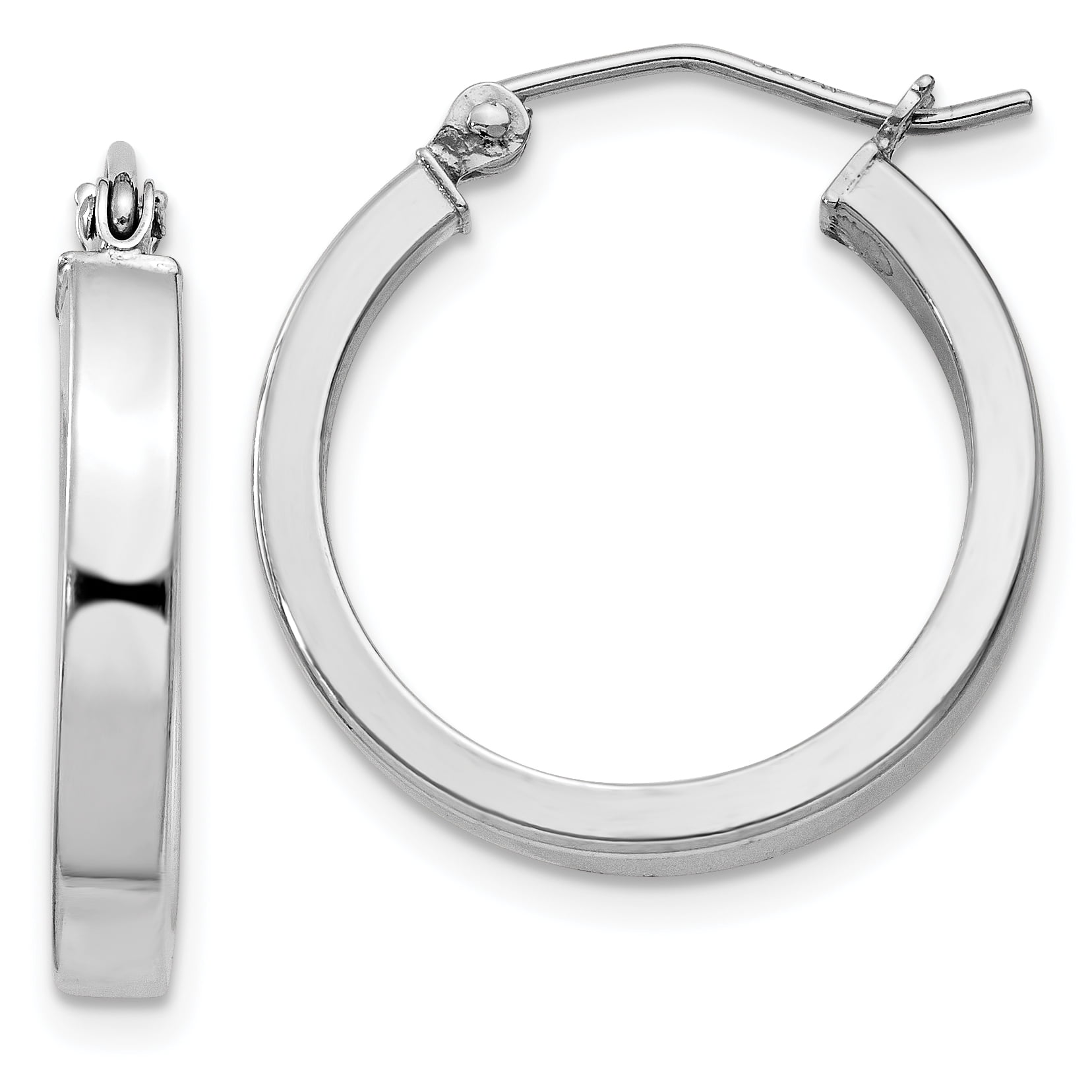 20mm Earhoops Round Nickel 100 Pack