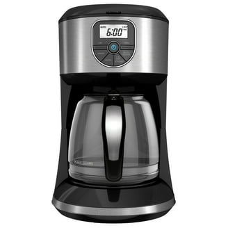 BLACK+DECKER 12-Cup Programmable Coffeemaker, Vortex Tech, Black/Stainless  Steel, CM1331BS - Walmart.com