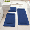 thumbnail image 6 of NTYNTY Super Absorbent Non-slip Bathroom Mat Set of 3,Super Soft and Comfortable Advanced Bath Blanket,Home Decoration Mat,Navy Blue., 6 of 11