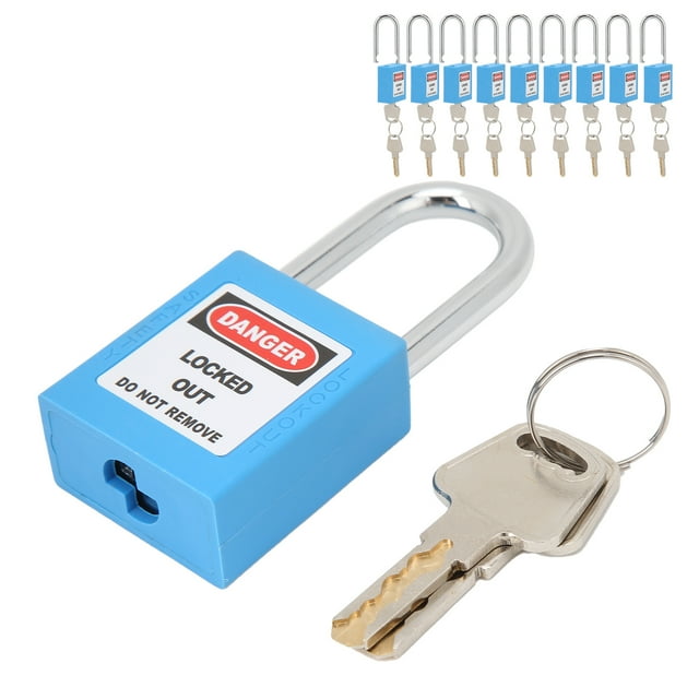 Candado industrial NikouMX 10 juegos de acero de seguridad 1.5 pulgadas