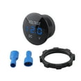 thumbnail image 1 of 12V 24V Voltmètre DC LED Design Compact Installation Facile Applications Marines Utilisation Extérieure Surveillance en Temps Réel, 1 of 9