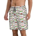 thumbnail image 2 of Salouo Pig And Watermelon Pattern Swim Trunks for Men,Men's Hawaiian Bathing Suit Swimsuits Quick Dry Swimming Board Shorts Beach Shorts with Pockets-X-Large, 2 of 6