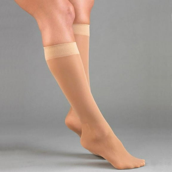 Activa Sheer Therapy Knee High 15-20mmHg (Black) Size Queen