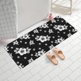 thumbnail image 2 of Pioneer Flower Floral Print Pattern Bathroom Rugs Mat, Non Slip Microfiber Bathroom Rug with Rubber Backing, Soft Mats for Bathroom Floor Tub Shower, 24"x60", 2 of 5