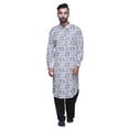 thumbnail image 2 of Atasi Printed Rayon Pathani Kurta With Solid Salwar For Mens Party Wear, 2 of 5