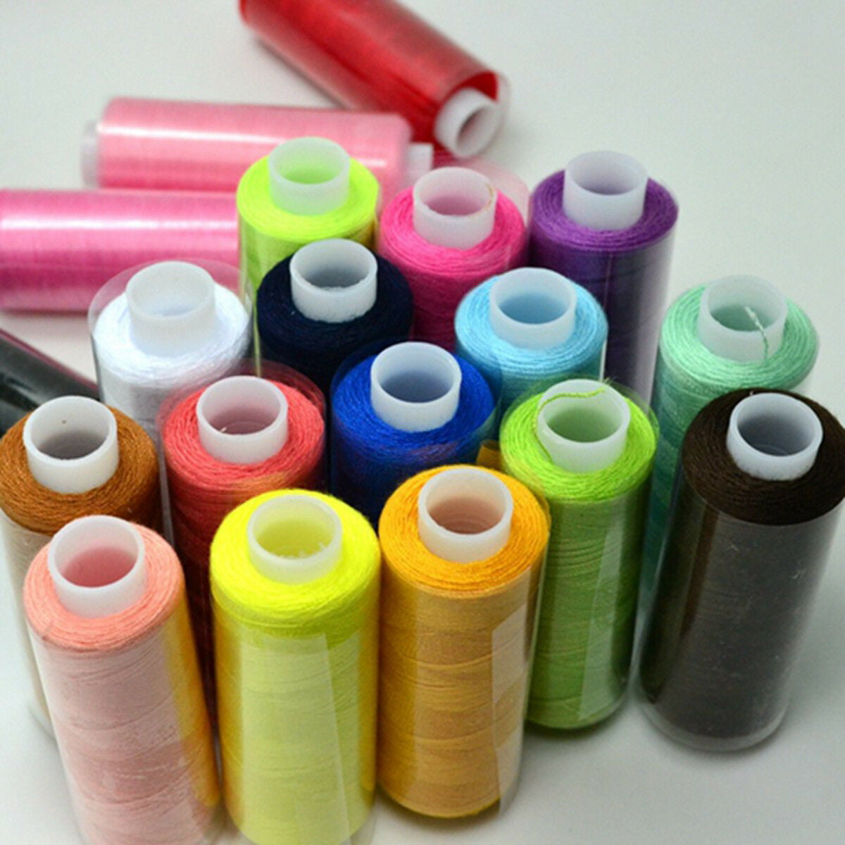 Mixed Colors Polyester Spool Sewing Thread For Machine High Quality Set Shop 24X 