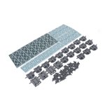 Track Bridge Building Toy, 92 Piece Viaduct Building Blocks Exercise Spatial Cognitive Ability for Home
