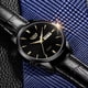 thumbnail image 4 of Reloj De Cuarzo Lige LG8970 de Hombre Pulsera De Cuero Correa Negro Bisel Negro Fondo Negro, 4 of 8