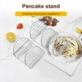 thumbnail image 2 of Homelife Stainless Steel Taco Holder Stands for 3 Tacos Rust-Proof Taco Tray Plates for Crispy Shells Heat-Resistant Burrito Stand for Holidays Outings, 2 of 13