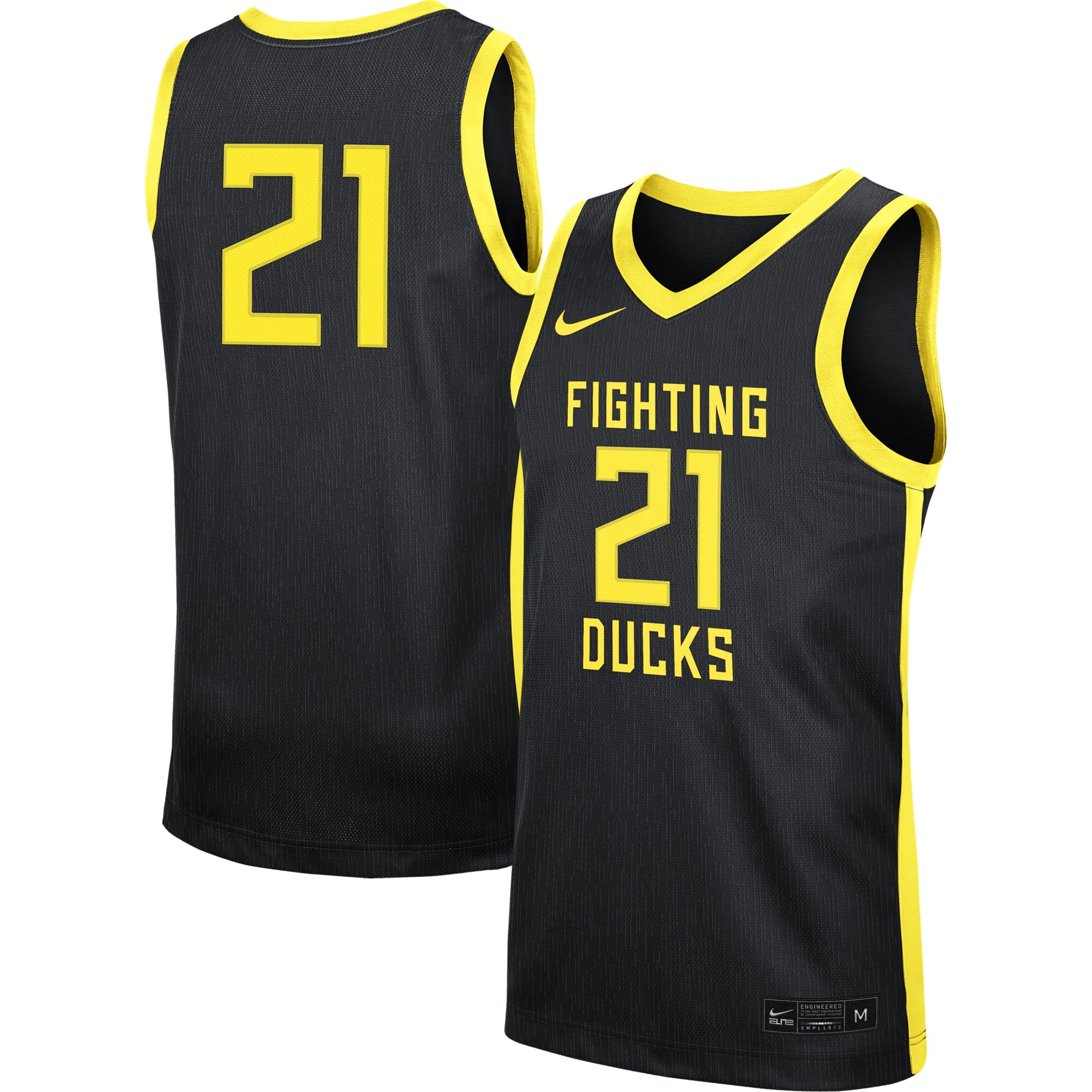 21 Oregon Ducks Nike Replica Basketball Jersey Black