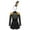 Black-C, variant on Doomiva Kids Girls Shiny Ringmaster Halloween Dancewear Sequins Tassel Cap Leotard Dress Cheer Leader Uniform Blue 16