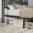 thumbnail image 5 of Queen Size Bed Frame with Built-in Charging Station and Upholstered Headboard, 5 of 12