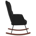 thumbnail image 2 of vidaXL Rocking Chair Black Velvet, 2 of 5