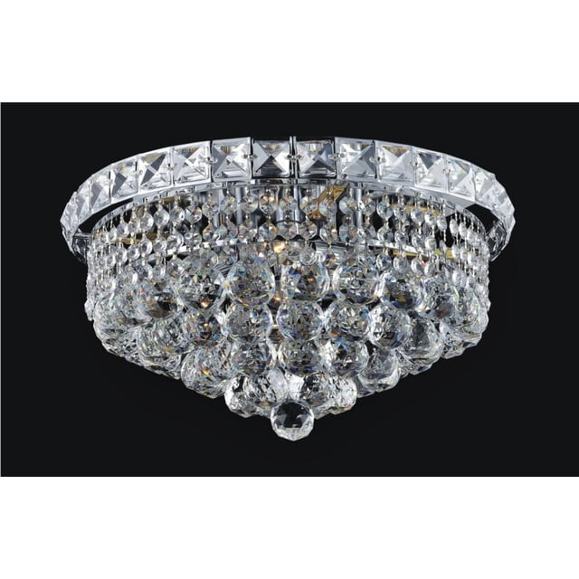 CWI Lighting 8002C14C Plafonnier Encastré à 4 Lumières avec Fini Chrome