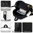 thumbnail image 4 of Bendy And The Ink Machine Backpacks 17 Inch Bookbag Casual Daypack Backpacks for Travel Camping Hiking, 4 of 8
